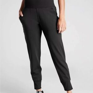 Athleta Venice jogger pants L black comfort pull on